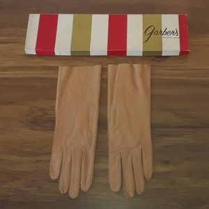 Vintage Womens Size 7 Tan Pigskin Gloves
